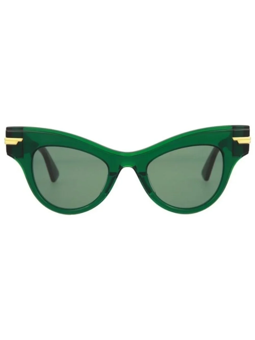 New Bottega Veneta Womens Cat Eye Green Green Green Fashion Designer Sunglasses